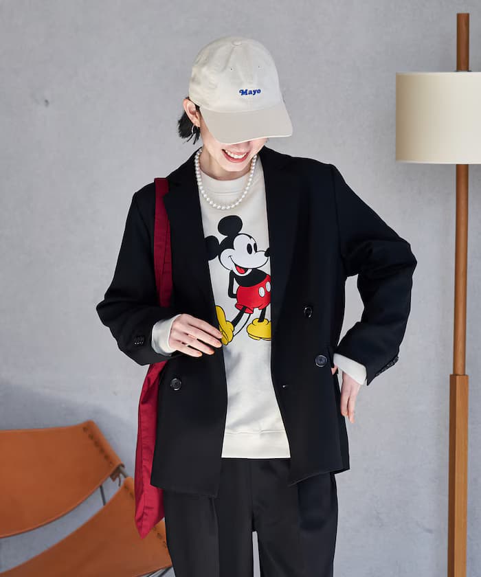 接觸冷感/UV亞麻觸感雙排扣外套套裝 限定展開