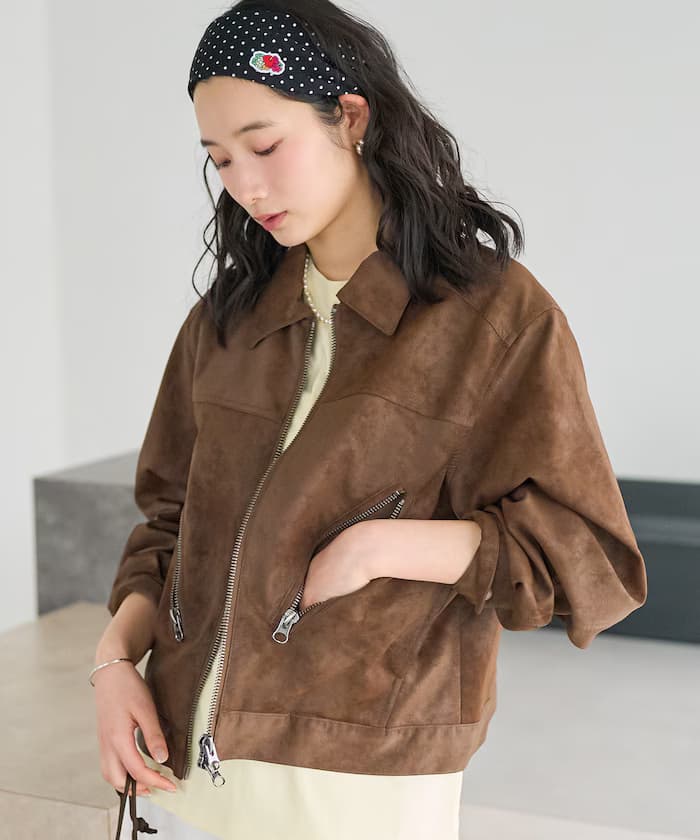 拉鏈口袋短版拉鏈夾克