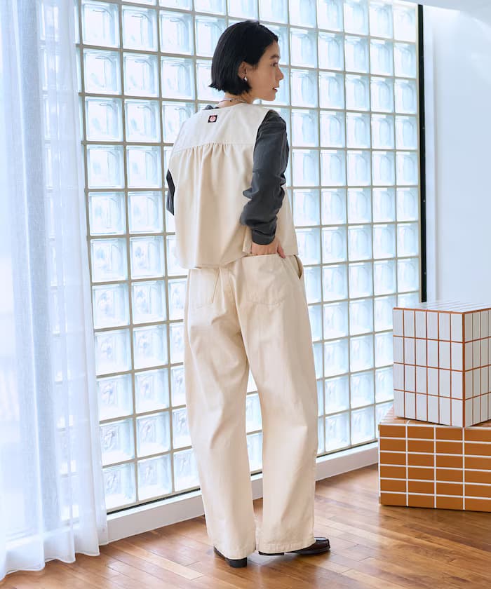 RED KAP × FREAK'S STORE 別注 背部皺褶背心＜套裝對應＞