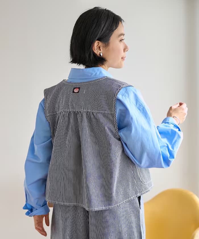 RED KAP × FREAK'S STORE 別注 背部皺褶背心＜套裝對應＞