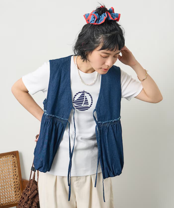 別注蝴蝶結蓬裙背心