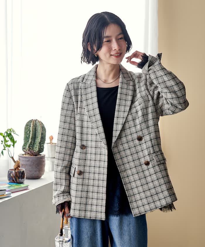 Gramps 格紋外套＜套裝對應＞
