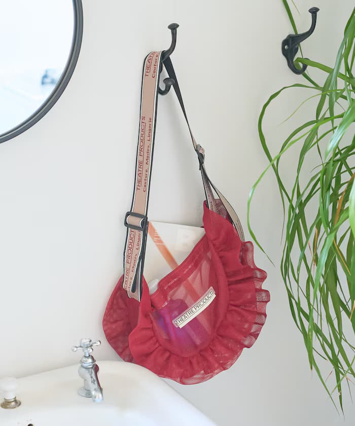 別注 網眼 荷葉邊 ラウンド 側背包