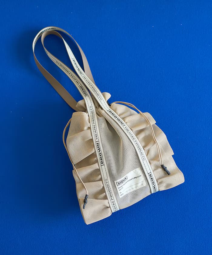 別注 網眼荷葉邊鞋類包