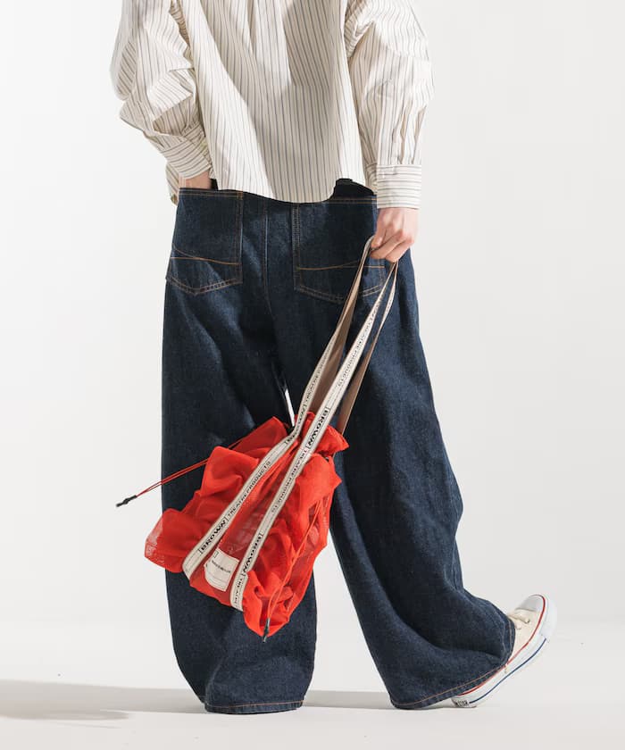 別注 網眼荷葉邊鞋類包