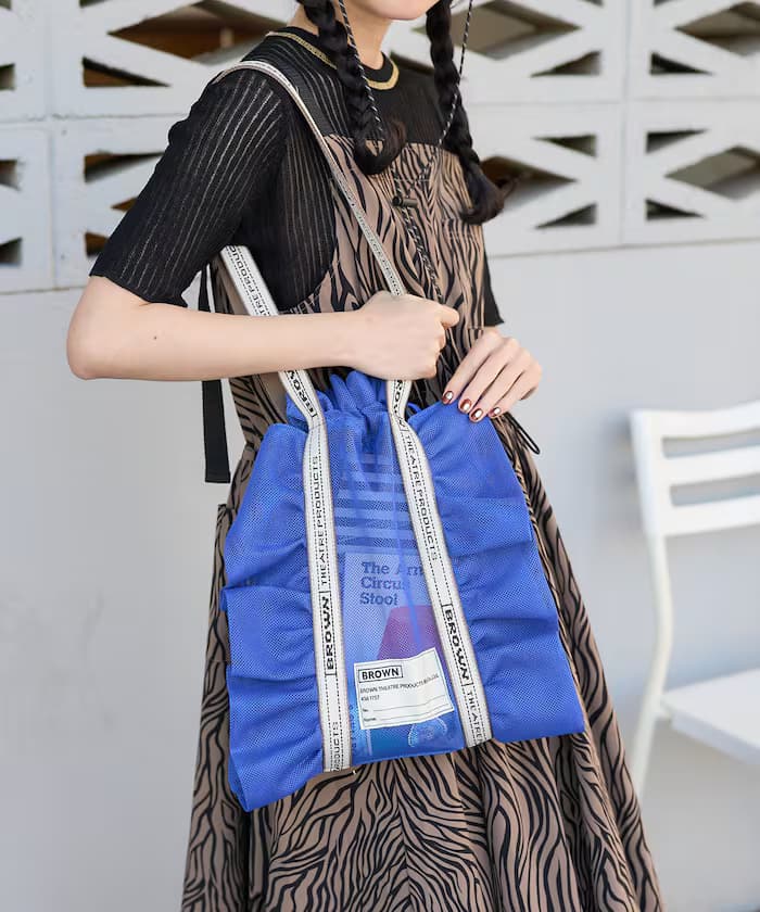 別注 網眼荷葉邊鞋類包