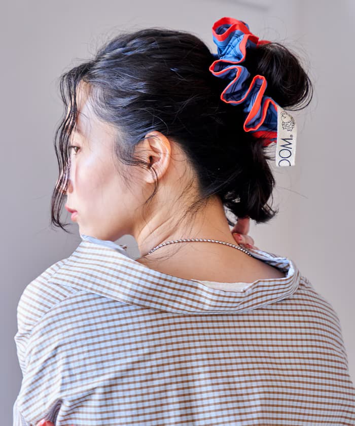 別注多色條紋髮圈