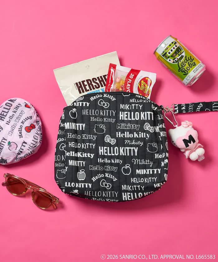 HELLO KITTY 全圖案 絎縫化妝包