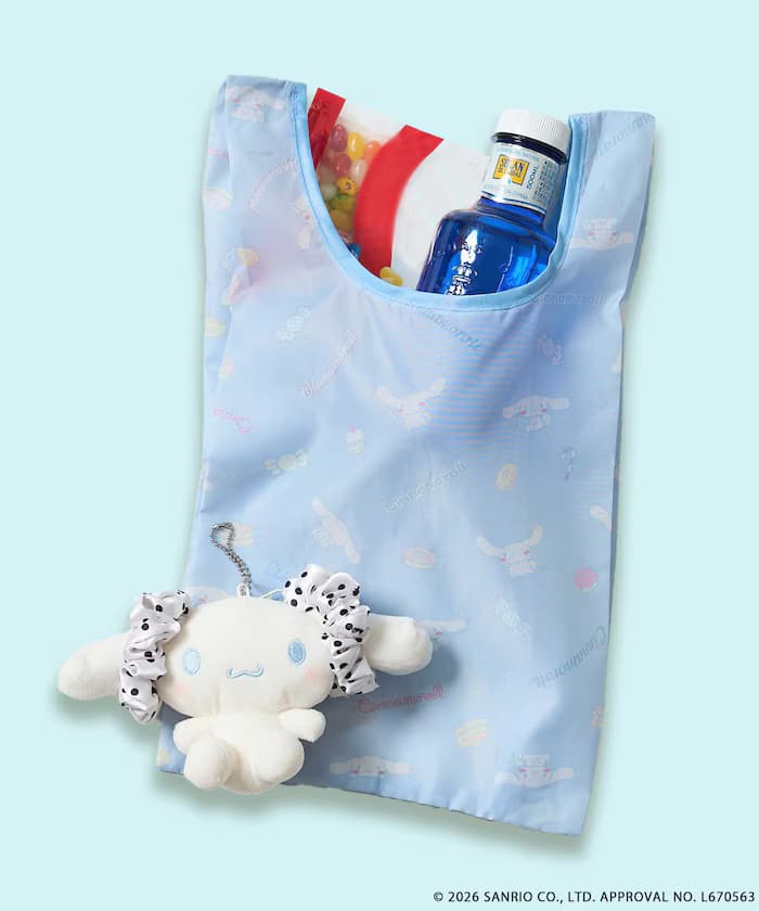 Sanrio Characters 聯名限定 毛絨吊飾娃娃 內附環保購物袋
