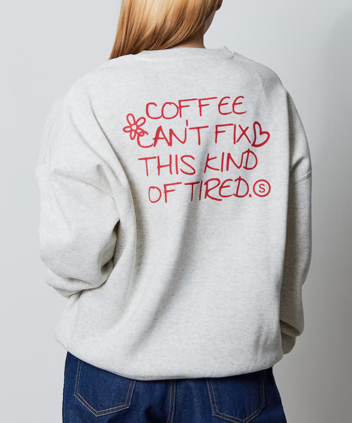 寬版後背印花圓領衛衣 / EVERY DAY 【限定展開】