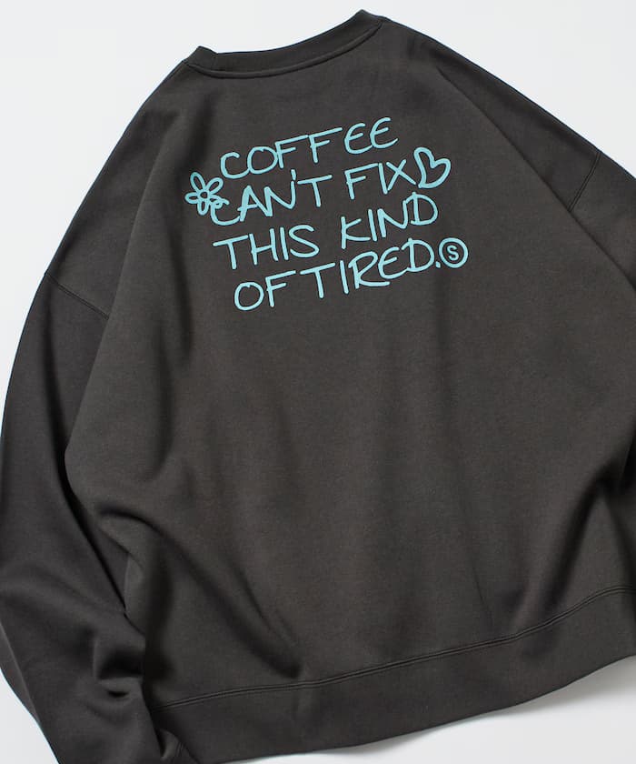 寬版後背印花圓領衛衣 / EVERY DAY 【限定展開】