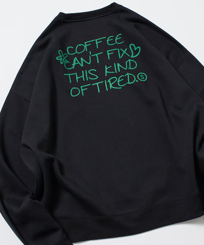 寬版後背印花圓領衛衣 / EVERY DAY 【限定展開】