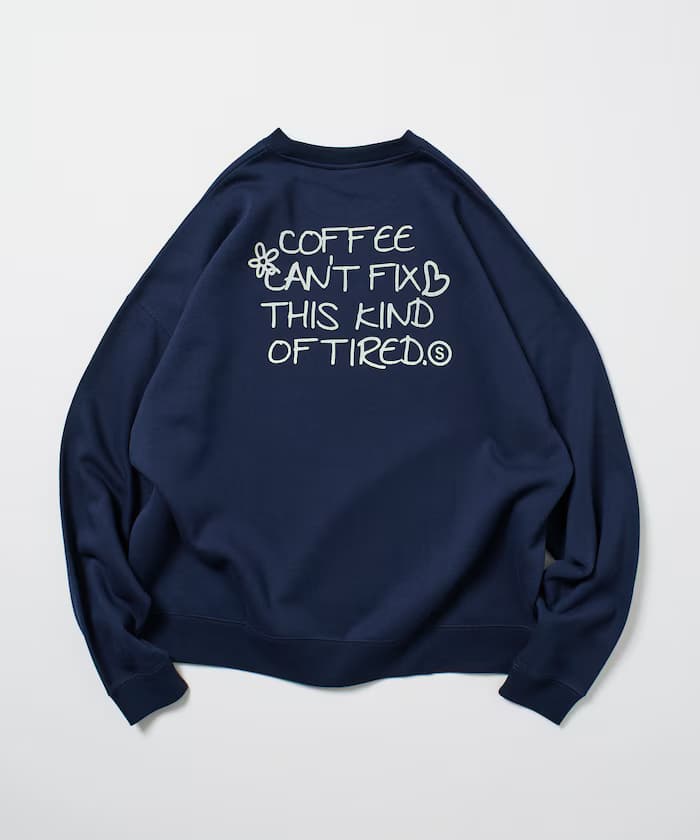 寬版後背印花圓領衛衣 / EVERY DAY 【限定展開】