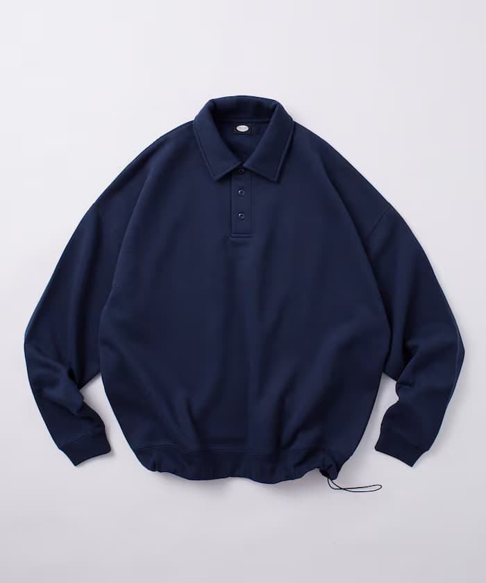 鬆緩版束繩衣領衛衣 / 褲管束繩 【限定展開】