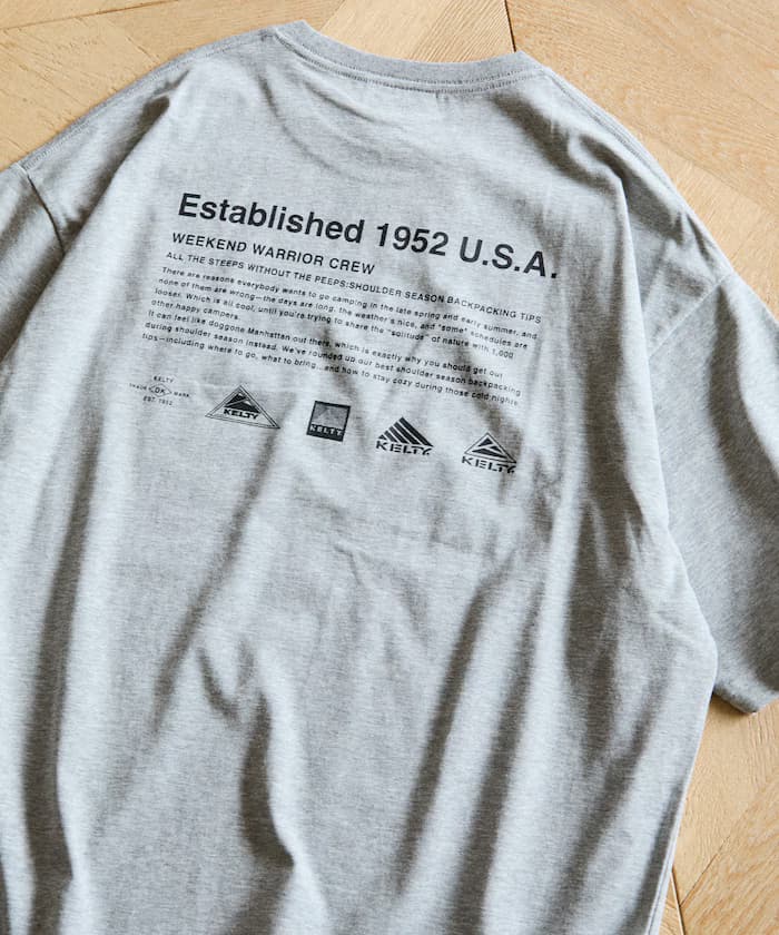 KELTY×FREAK'S STORE 別注寬版歷史標誌背印棉T恤 【限定展開】