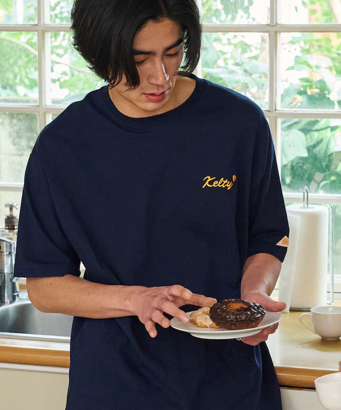 KELTY×FREAK'S STORE 寬版LOGO刺繡愛心圓領T恤 【限定展開】