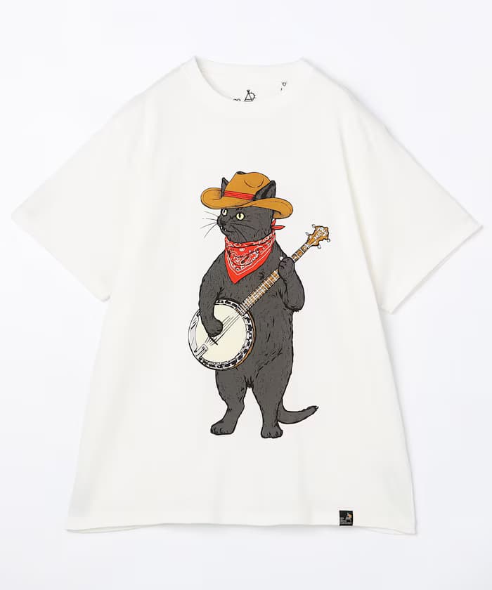 go slow caravan 班卓琴貓T恤 【限定展開】