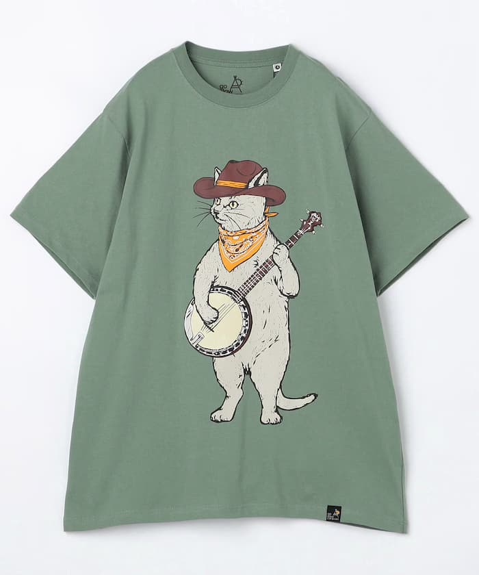 go slow caravan 班卓琴貓T恤 【限定展開】