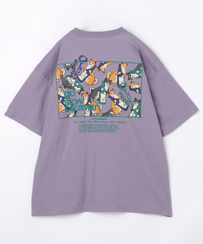 go slow caravan 方形LOGO T恤 【限定展開】