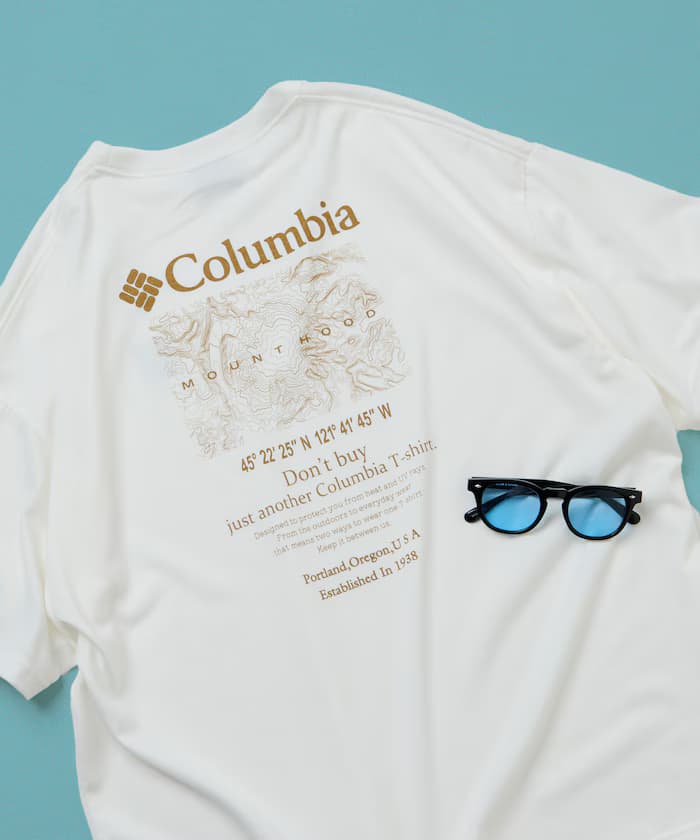 Columbia×FREAK'S STORE 別注 Imperial Park 等高線Logo 背印花 圓領T恤 【限定展開】