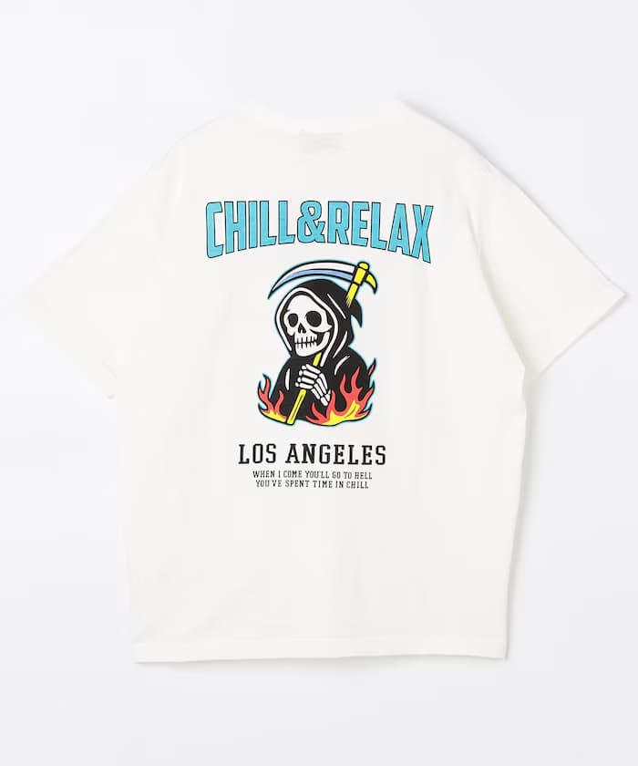 斯拉布天竺印花短袖T恤 【限定展開】