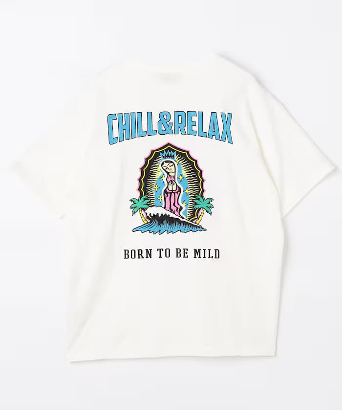 斯拉布天竺印花短袖T恤 【限定展開】