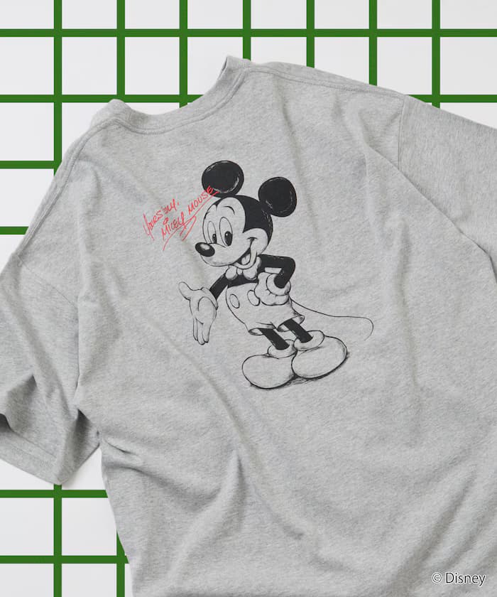 DISNEY 聯名限定 米奇印花 寬鬆版型 圓領T恤【限定款】