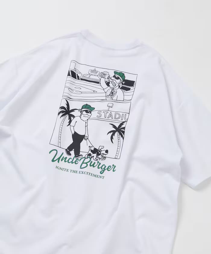 Uncle Holiday 限定款 寬版 背面印花 圓領 T恤