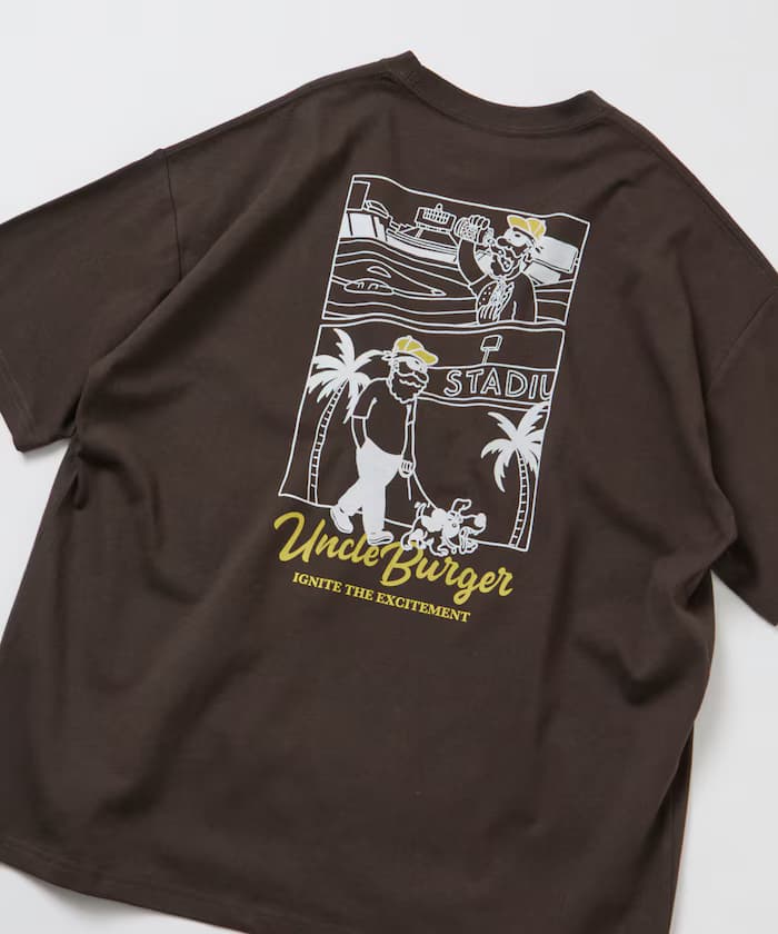 Uncle Holiday 限定款 寬版 背面印花 圓領 T恤