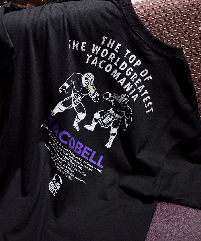 TACOBELL×FREAK'S STORE 聯名限定 寬版 背面印花 圓領T恤