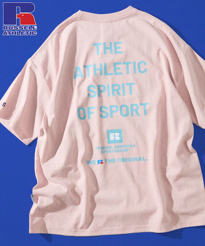 RUSSEL ATHLETIC×FREAK'S STORE 別注 寬版背面印花 T恤 / 多色印花 【限定展開】