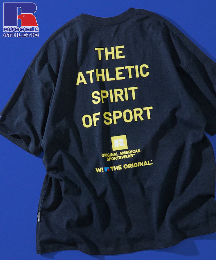 RUSSEL ATHLETIC×FREAK'S STORE 別注 寬版背面印花 T恤 / 多色印花 【限定展開】