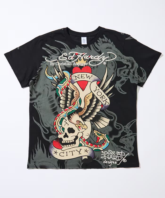 DAMAGE-ED HARDY SS TEE 【限定展開】