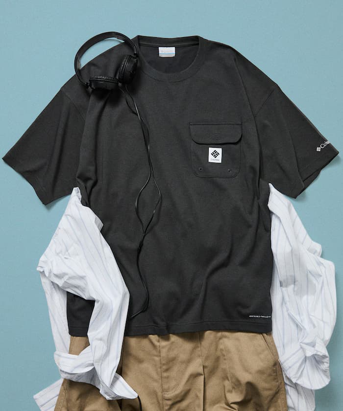 Columbia×FREAK'S STORE/哥倫比亞 別注 帝國公園 圓領 口袋T恤【限定展開】