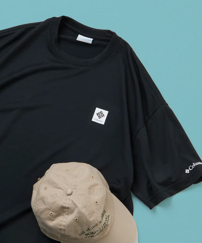 Columbia×FREAK'S STORE/哥倫比亞 別注 帝國公園 圓領 LOGO刺繡短袖T恤 【限定展開】