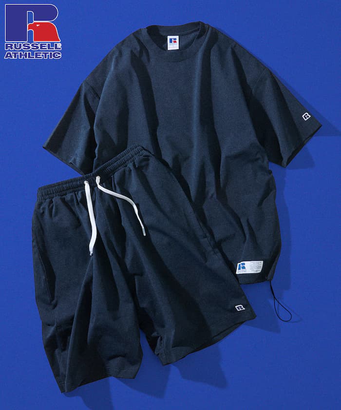 RUSSEL ATHLETIC×FREAK'S STORE 別注 機能風格套裝/圓領T恤/短褲 【限定展開】