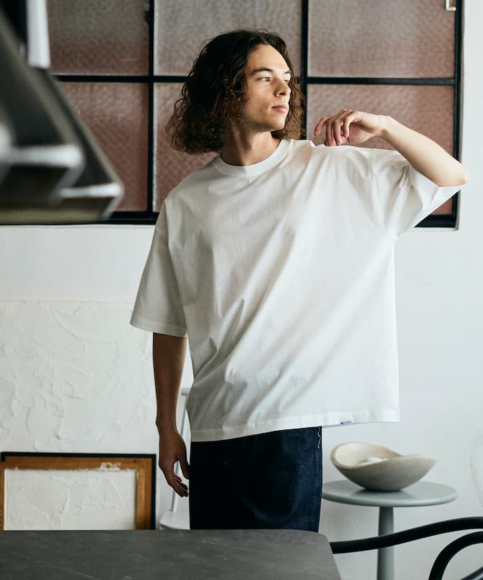 RUSSELL ATHLETIC × FREAK'S STORE 聯名限定 寬版圓領短袖T恤
