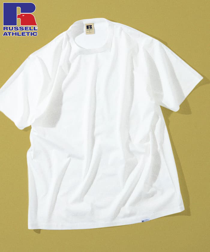 RUSSELL ATHLETIC × FREAK'S STORE 聯名限定 Premium 寬版 圓領 短袖T恤【絲光加工】