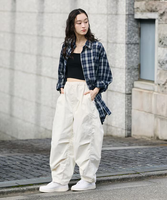 Quick Dry Fabric 寬版軍裝風抗UV快乾 Polo織布 寬褲【限定款】