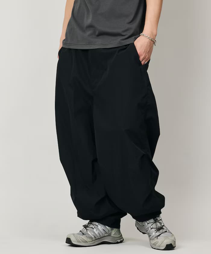 Quick Dry Fabric 寬版軍裝風抗UV快乾 Polo織布 寬褲【限定款】