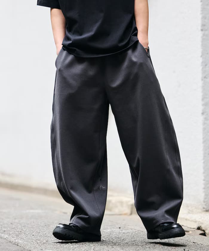 限定展開 寬版接觸冷感筒形衛衣褲子