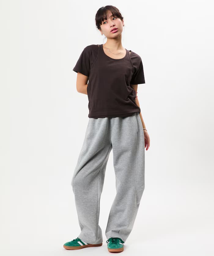 限定展開 寬版衛衣涼感馬戲褲子