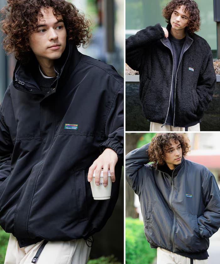 寬版4way可拆卸雙面夾克 / 尼龍刷毛內裡套組 / 2件組 【限定展開】