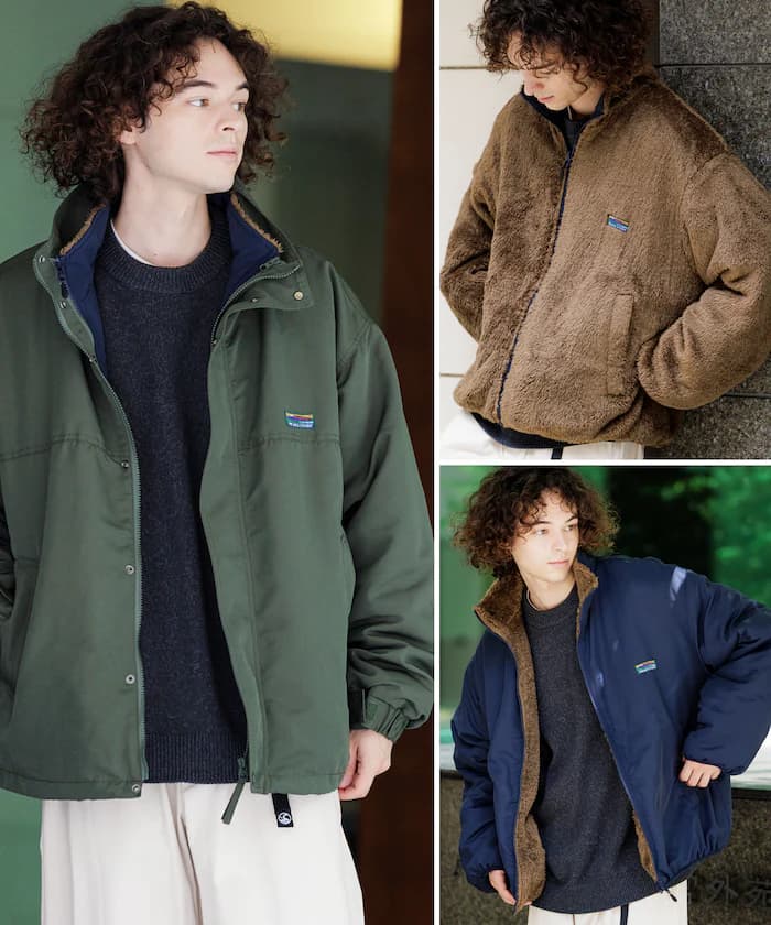 寬版4way可拆卸雙面夾克 / 尼龍刷毛內裡套組 / 2件組 【限定展開】