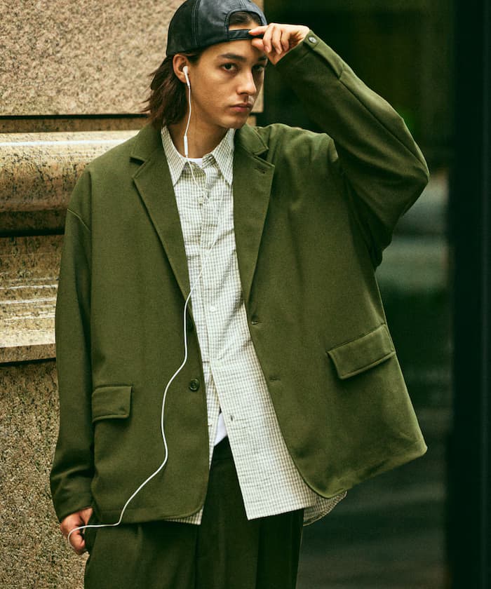 寬鬆舒適套裝/西裝外套/鬆緊褲子/寬鬆版型 【限定展開】