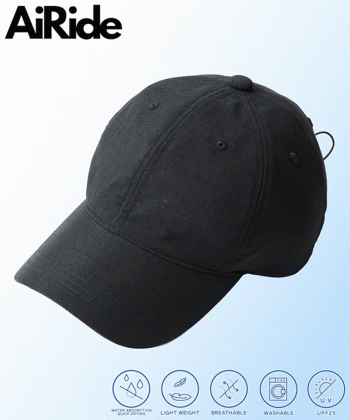 AiRide 限定款 抗UV 吸濕排汗 可調式棒球帽