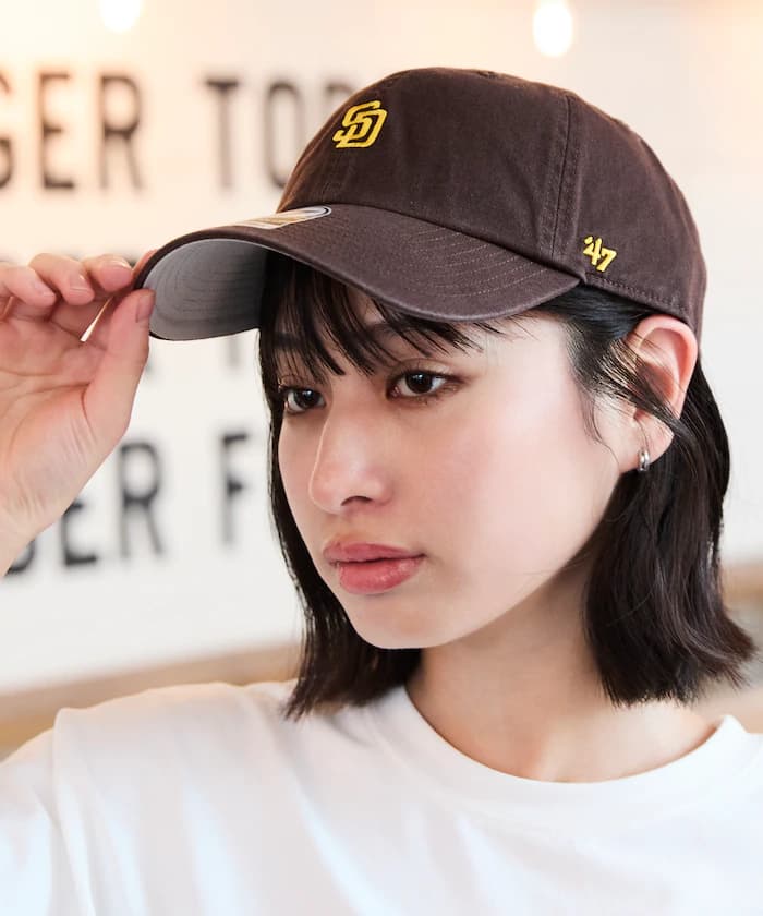 '47 CLEAN UP 棒球帽 聖地亞哥教士隊 棕色 BASE RUNNER