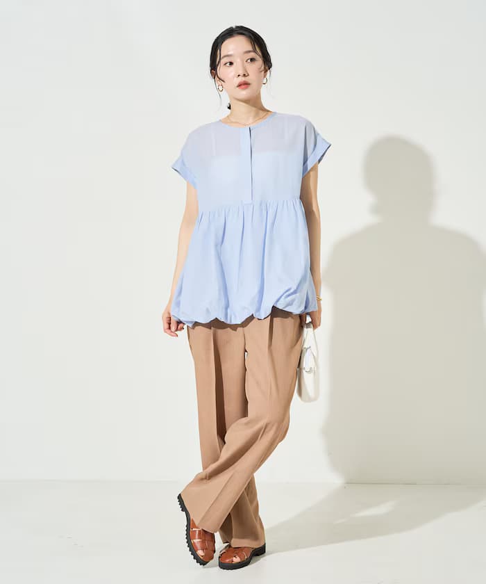 印度風 薄紗 澎袖 無袖罩衫【限定款】