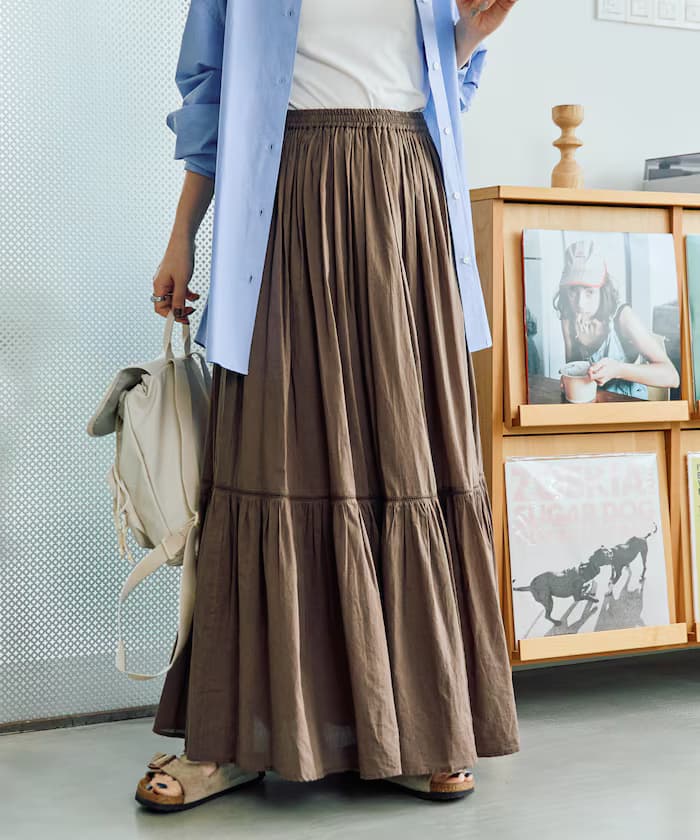 印度層次拼接裙子【限定展開】