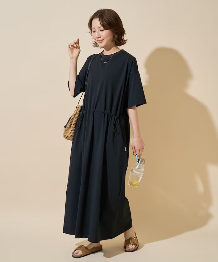 TAION × FREAK'S STORE 聯名限定 抗UV 吸濕排汗 涼感 抗菌 彈性 短袖連身裙【限定款】